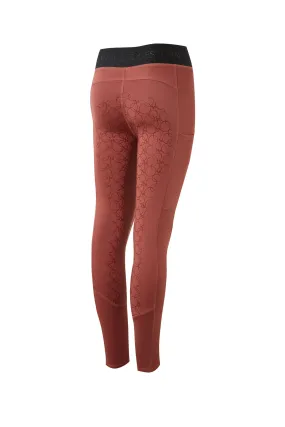 Horze Leighton Leggins da equitazione Teens con full grip in silicone e calda fodera