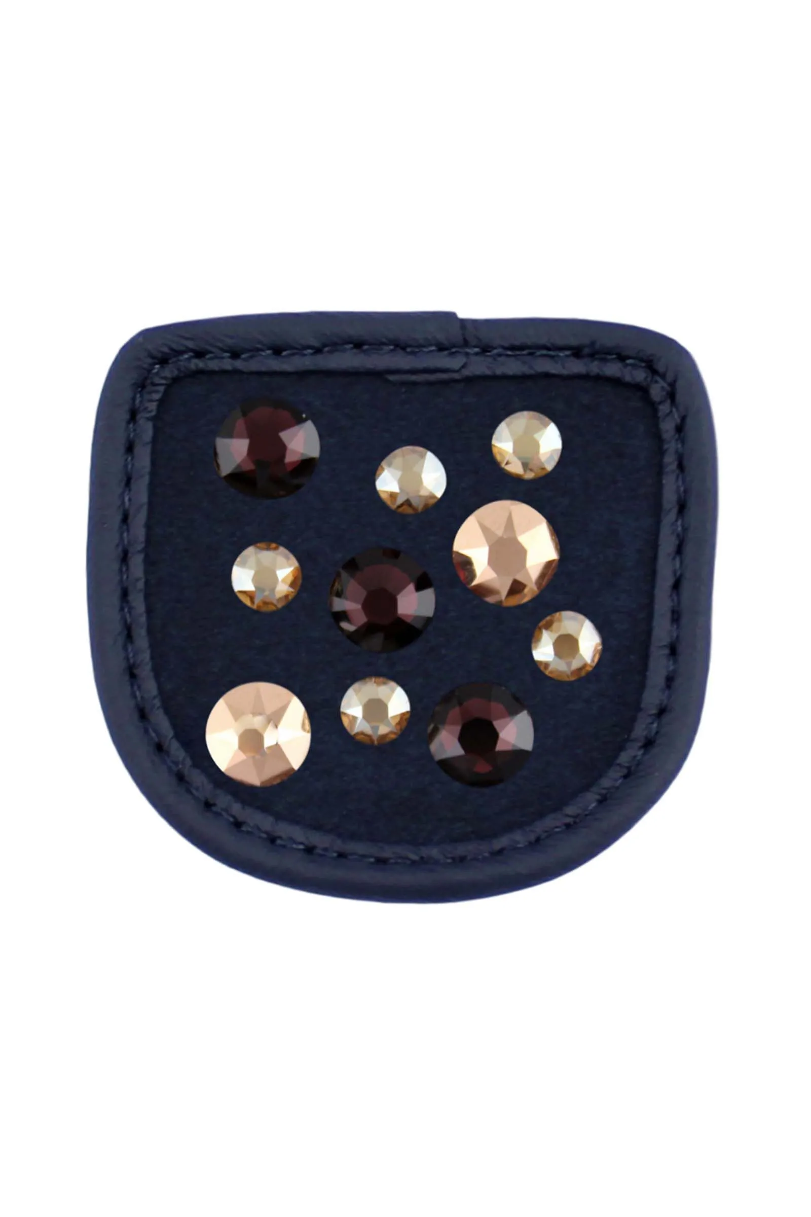 Magic Tack Toppe per guanti da equitazione Crystal Merlot Gold
