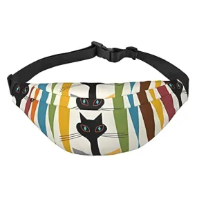 Mid-Century – Borsa a tracolla per gatti di arte moderna da viaggio, da corsa, grande e resistente, per sport, da viaggio durant