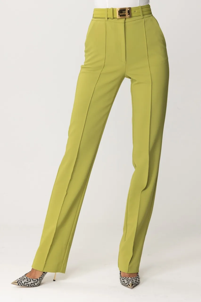 Pantaloni con cintura logata OLIVE OIL