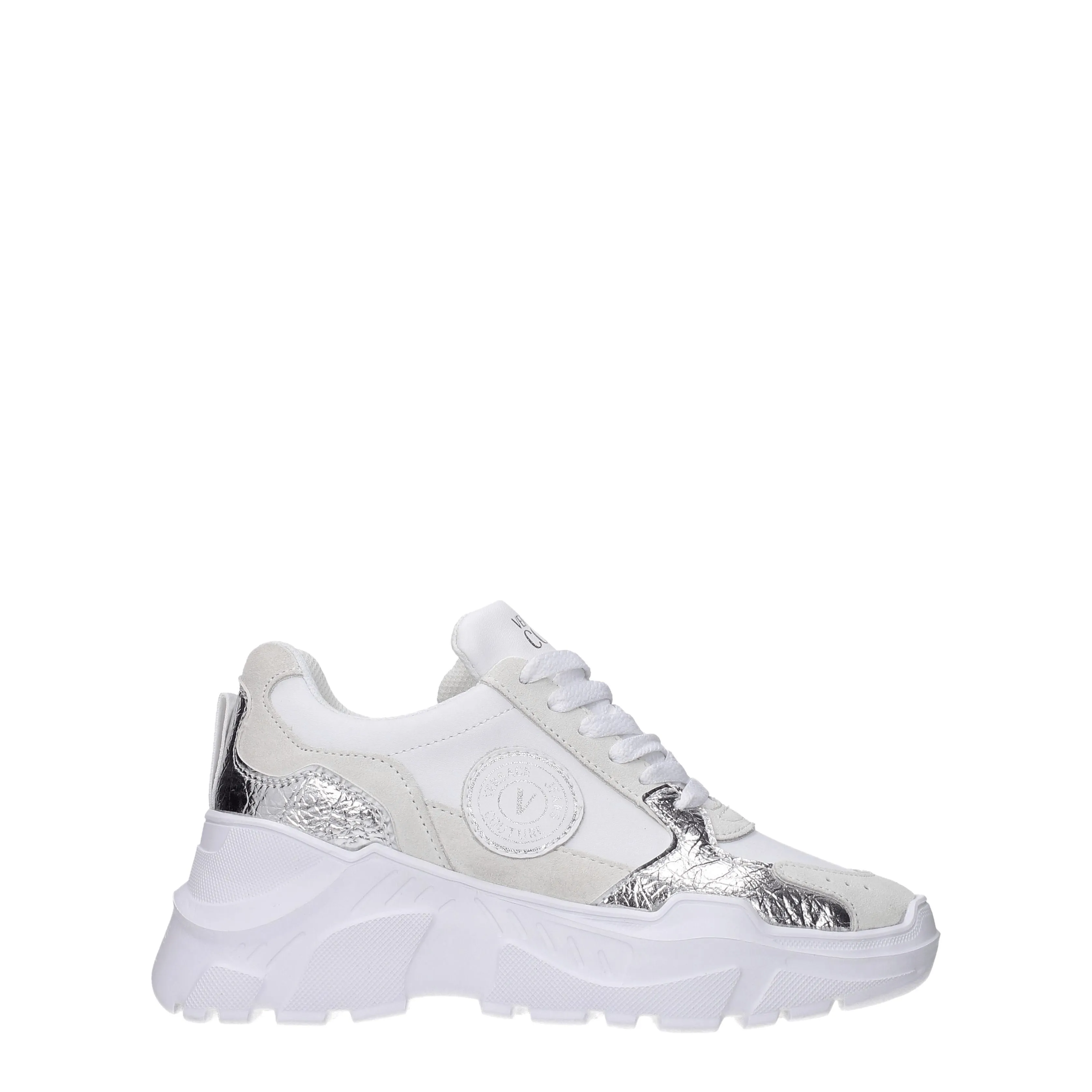 Versace Jeans Sneakers Couture Donna Pelle Bianco/Argento
